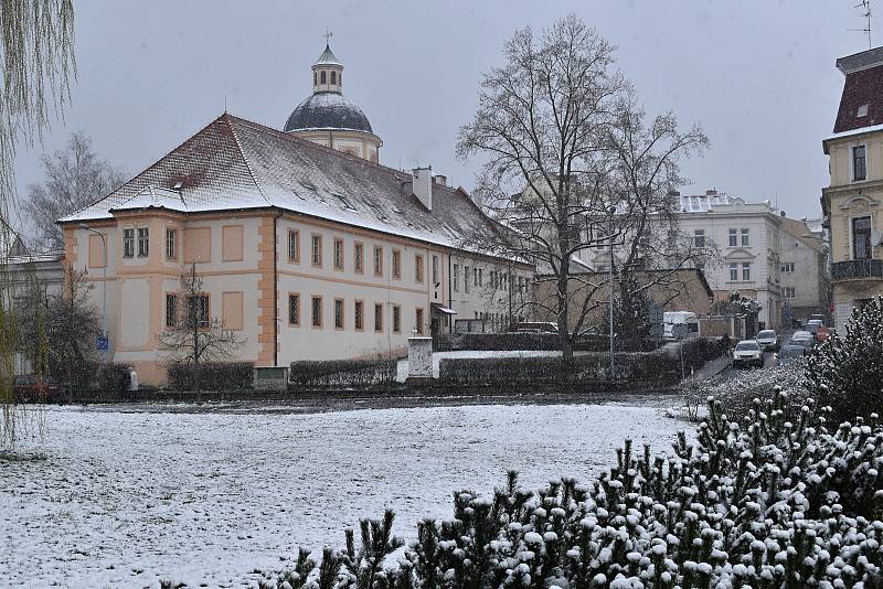 Děčín zasypal v povelikonočním týdnu sníh.