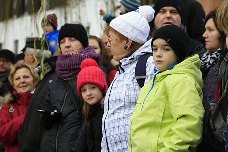 Také letos utopili recesisté kapra v Zámeckém rybníku.