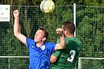 Šluknov (v modrém) vyhrál na půdě Libouchce 2:0.