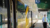 RegioJet, dceřiná společnost Student agency, představila žlutý vlak, který bude o víkendech jezdit na Kozí dráze.