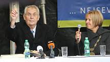 Prezident Miloš Zeman navštívil Šluknov