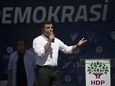 Šéf opoziční prokurdské Lidové demokratické strany (HDP) Selahattin Demirtaş.