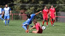 JIŘÍKOV (červené dresy) doma udolal Chabařovice 2:1.