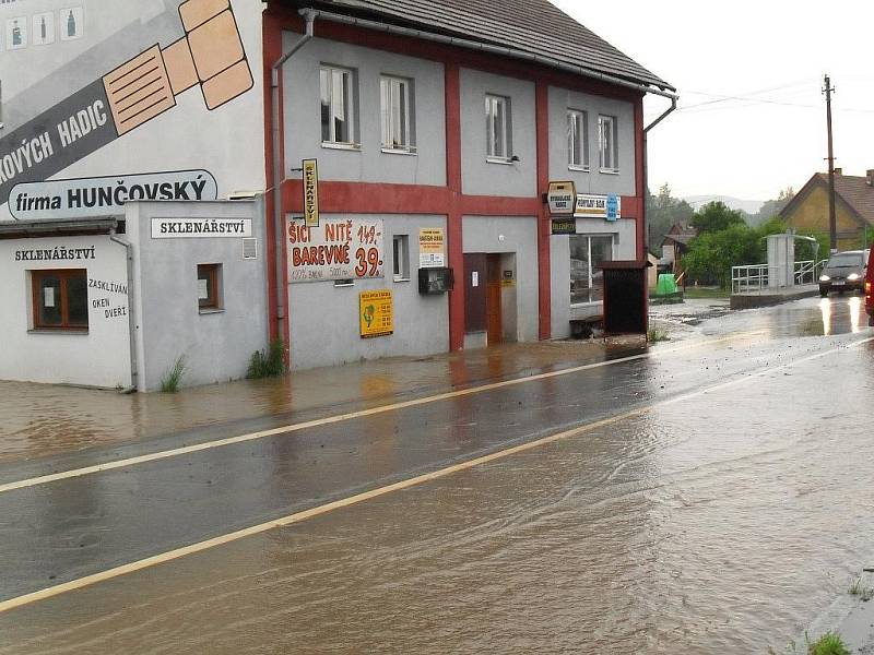 Markvartice zaplavila velká voda