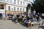 Studenti ukázali na happeningu Otočíme Komenského své představy o podobě Komenského náměstí.