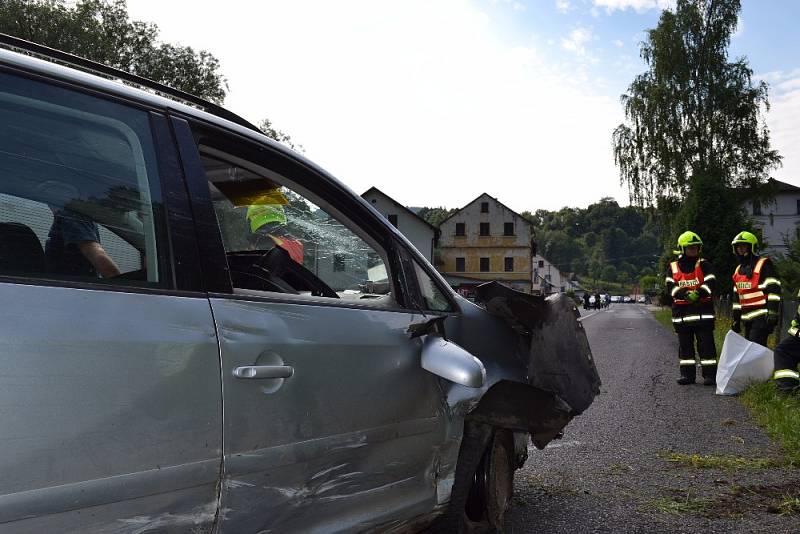 Dopravní nehoda v Martiněvsi.