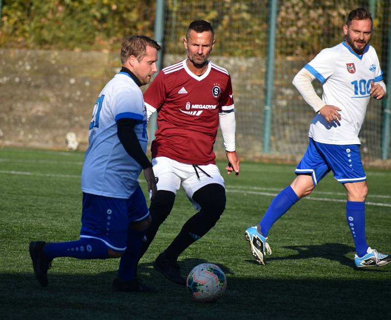 Děčín si užil oslavy 100 let tamní kopané. Gratulantem byla AC Sparta Praha.