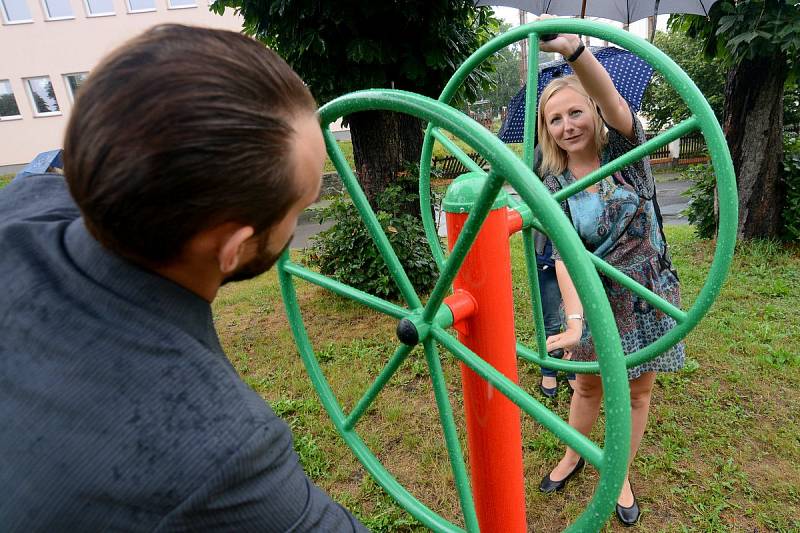 Šluknov  má nový venkovní fitpark.