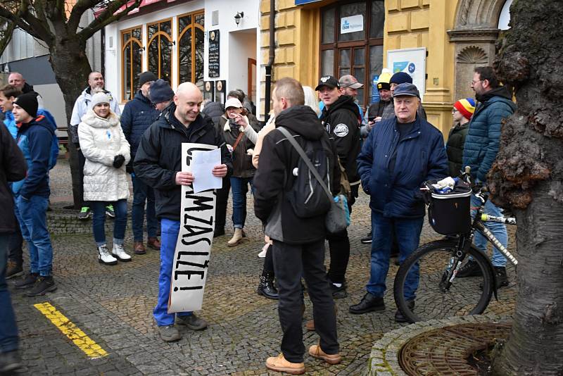 Návštěva Andreje Babiše v Děčíně v pátek 20. ledna