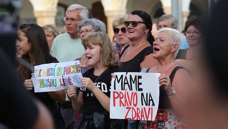 Druhá demonstrace za zachování provozu Lužické nemocnice.