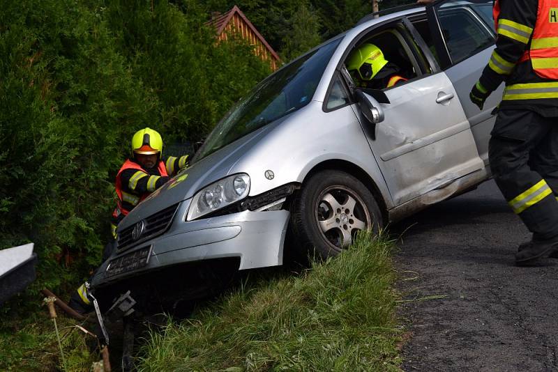 Dopravní nehoda v Martiněvsi.