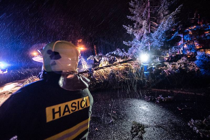 Vítr řádil v noci z neděle na pondělí 11. března i na Šluknovsku