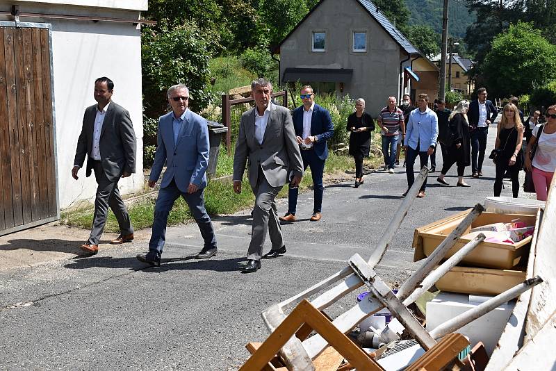 Premiér Andrej Babiš navštívil děčínskou městskou část Bělá.