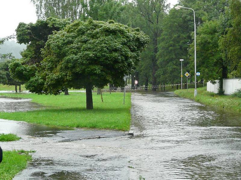 Velká voda v Rumburku.