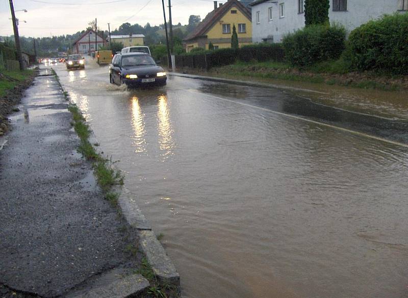 Markvartice zaplavila přívalová vlna