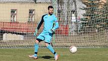 DOMA ZTRATILY Verneřice (v černém), které podlehly 0:1 Markvarticím.