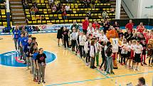 Slavnostní zakončení Vividbooks Národního finále U 11 dívek v basketbalu. Vítězství urvaly dívky z Hradce Králové.