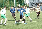 Derby utkání fotbalové I. A třídy Junior Děčín - Plaston Šluknov. 