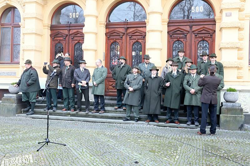 Hubertská jízda ve Šluknově.