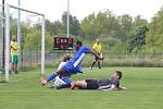 Fotbalisté klubu Jiskra Modrá v aktuálním ročníku krajského přeboru.