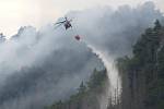 Požár v Českém Švýcarsku likvidovali hasiči téměř tři týdny.