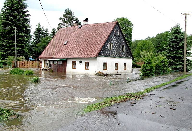 Blesková povodeň v Lipové 