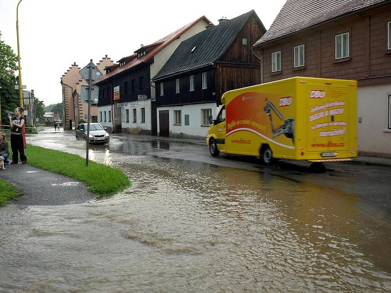 Červnové bleskové povodně na Děčínsku.