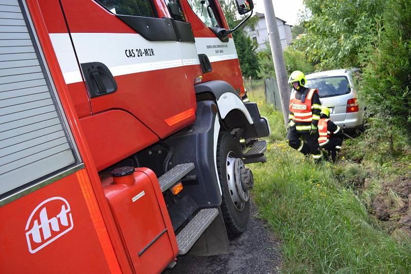 Dopravní nehoda v Martiněvsi.