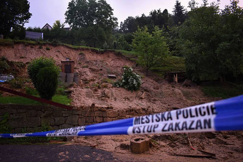 Voda napáchala v červenci 2021 na Děčínsku velké škody.