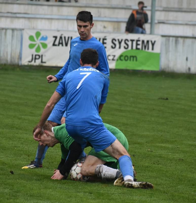 Fotbal, I.B třída: Křešice - Heřmanov 4:2.