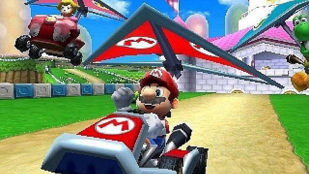 Hra Mario Kart.