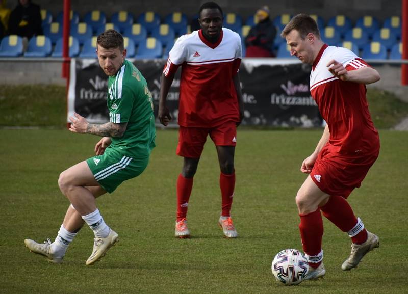 Patrik Havel, šikovný záložník Vilémova, v utkání proti Modré.