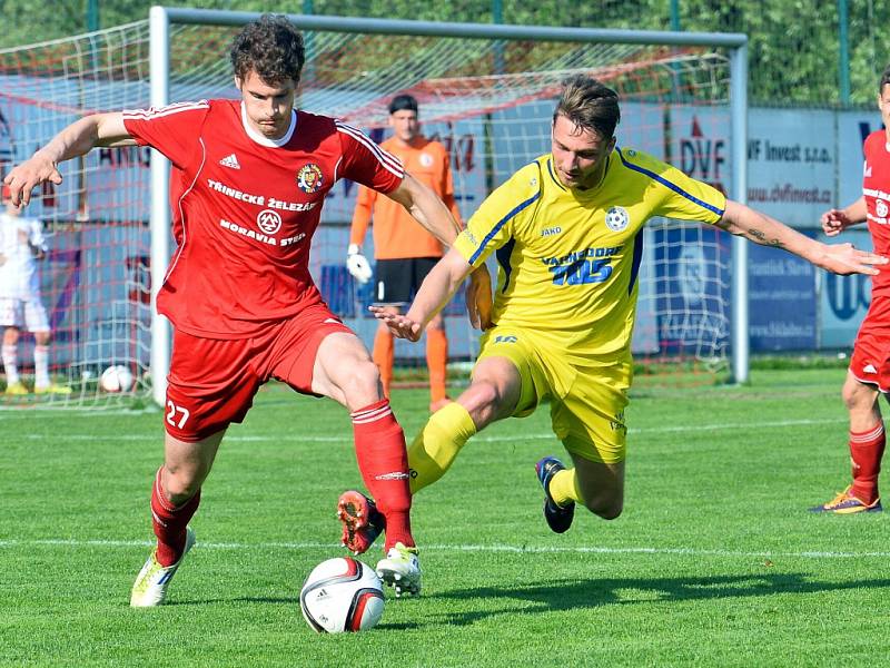 TŘI BODY si přivezl Varnsdorf z Třince, kde vyhrál 1:0.