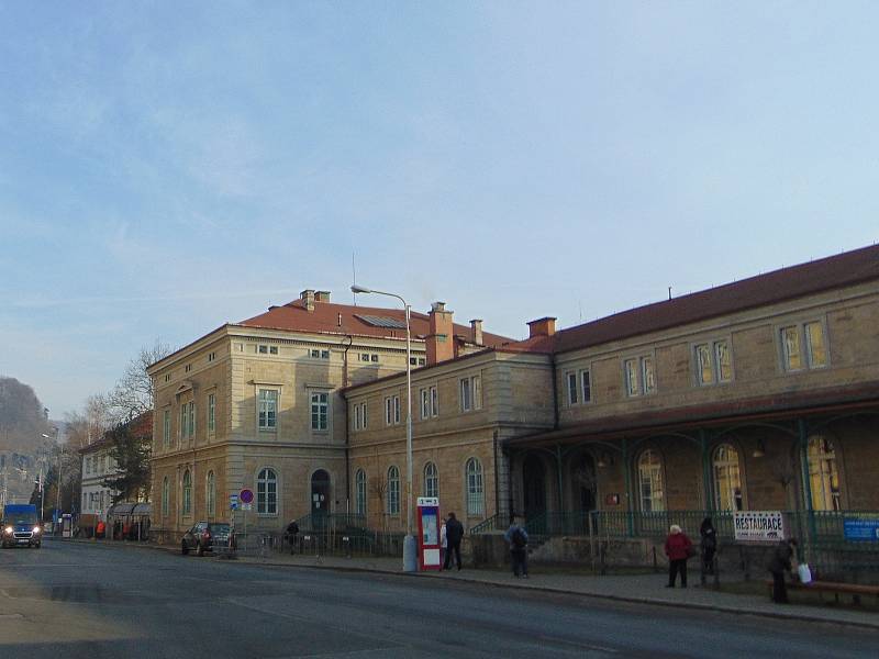 Děčín - hlavní nádraží. Ilustrační foto.