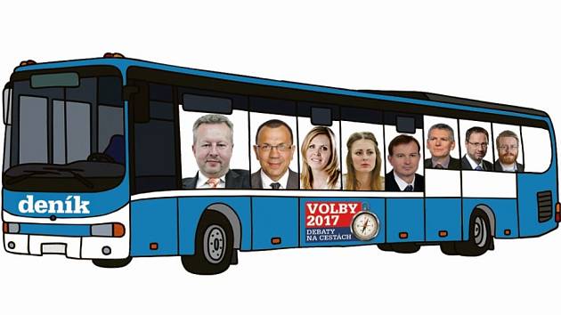 Lídry politických stran přiveze Deník autobusem.