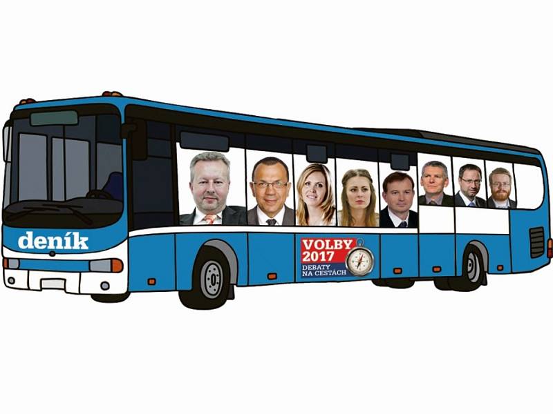 Lídry politických stran přiveze Deník autobusem.