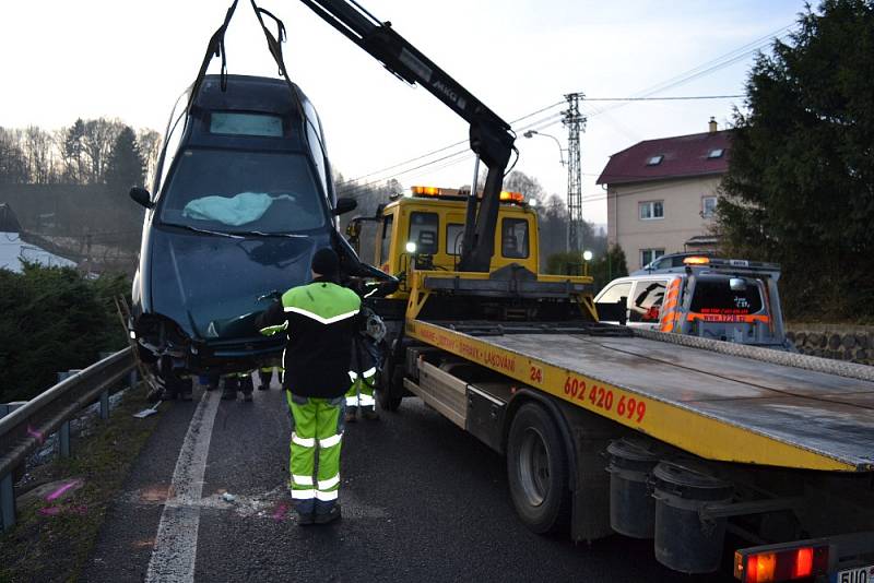 Dopravní nehoda v Martiněvsi.