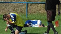 VÍTĚZSTVÍ ZŮSTALO DOMA. Aneb Česká Kamenice B (žluté dresy) doma porazila Chřibskou 4:1.