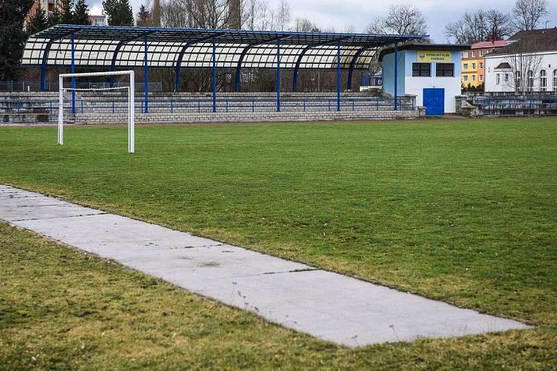 Atletický stadion v Rumburku.