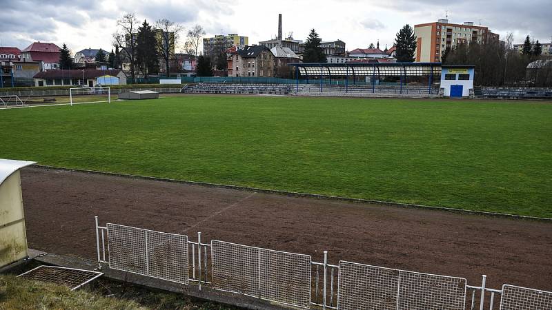 Atletický stadion v Rumburku.