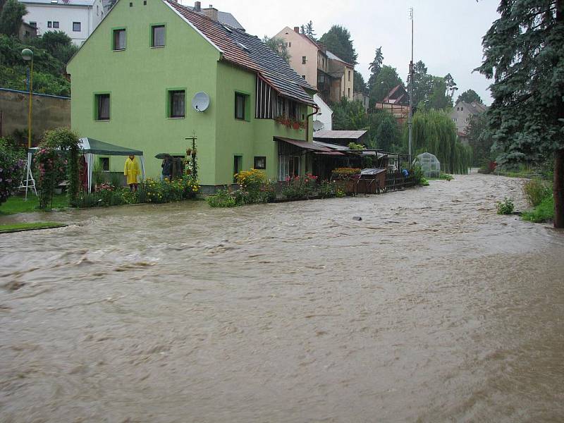 Velká voda zasáhla Děčínsko.