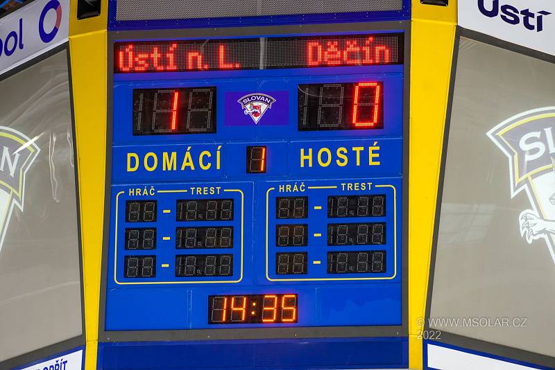 Hokej, II. liga: Ústí nad Labem - Děčín 2:1.