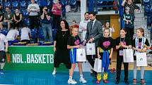 Slavnostní zakončení Vividbooks Národního finále U 11 dívek v basketbalu. Vítězství urvaly dívky z Hradce Králové.