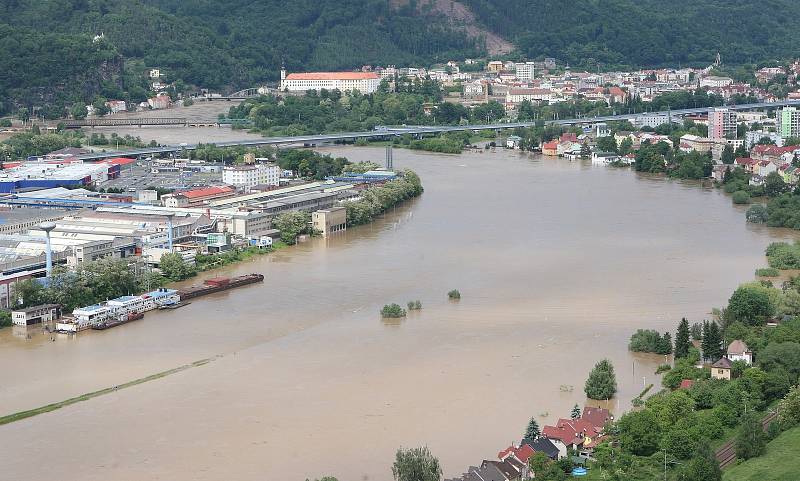 Povodně na Děčínsku  v červnu 2013.