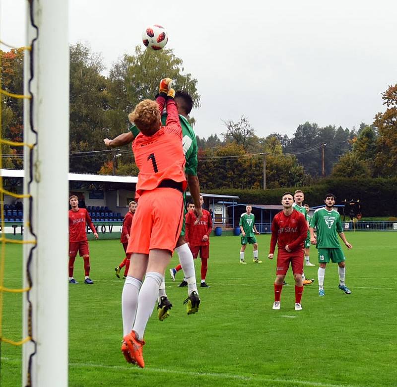 Nečekaná porážka. Vilémov doma podlehl Perštejnu 0:1.