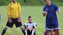 Marek Smutný v dresu klubu FK Jílové, který hraje krajský přebor.