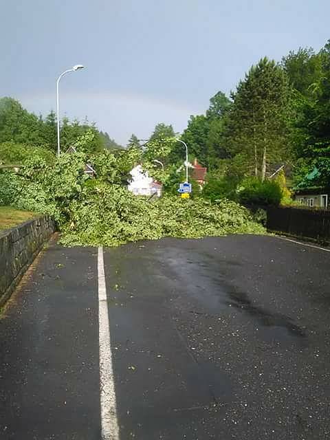 Následky bouřky z 22. června.