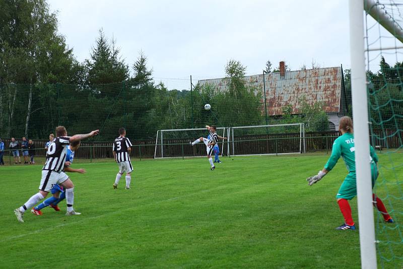 Střetnutí Horní Podluží – Mikulášovice 5:0.