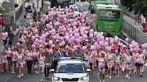 V Děčíně se konal pochod proti rakovině prsu.
