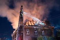 Požár domu v Jiříkově.